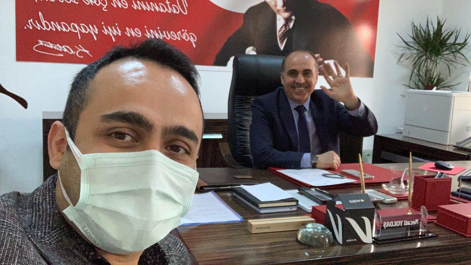 Necati YOLDAŞ Başkanımıza hayırlı olsun ziyareti